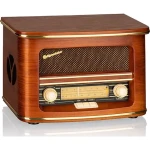 ROADSTAR HRA-1500UEMP hnedá / Retro rádio / AM FM / 40 W / CD / 3.5 mm / USB (7621800033154)