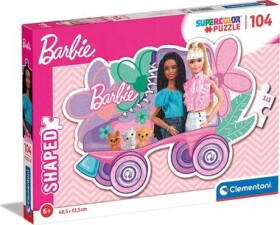 Clementoni Obrysové PUZZLE Barbie: Korčule