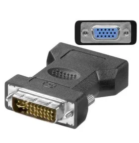 MicroConnect Analog adaptér DVI-I (M) - VGA (F) čierna (MONAJ)