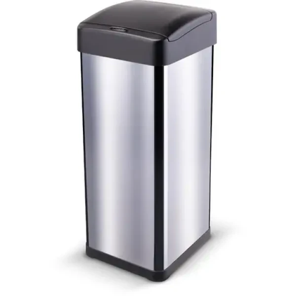 Lamart LT8107 nerez, plast / Bezdotykový odpadkový kôš / 50 l / senzor pohybu / USB napájanie (8590669386406)