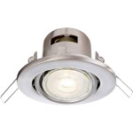 Deko Light Deneb 110016 krúžok pre stropnú montáž LED , halogénová žiarovka GU10 50 W strieborná; 110016