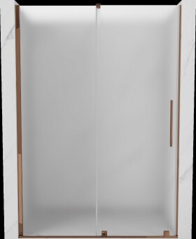 MEXEN/S - Velár posuvné sprchové dvere 160, dekor, ružové zlato 871-160-000-31-60