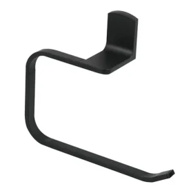 Spirella TAKU nástenný držiak na uteráky 22 cm matná čierna / oceľ (7610583210852)