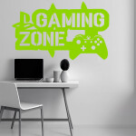 Veselá Stena Samolepka Gaming zone Farba: fialová, Veľkosť: 60 x 36 cm