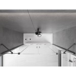 MEXEN/S - Velar Duo Dvojkrídlová posuvná vaňová zástena 170 x 150, transparent, šedá kartáčovaná 896-170-000-02-66