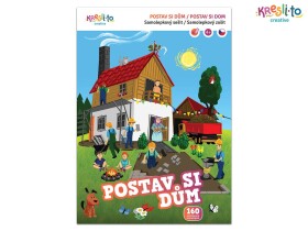 Postav domček - samolepková kniha, Kresli.to, W026616