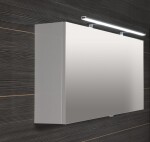 SAPHO - CLOE galérka s LED osvetlením, 100x50x18cm, biela CE100-0030