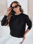 Dámsky základný sveter DARMILA black FashionStreet MY2504 M/L