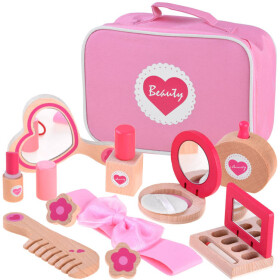 Mamido Detský kozmetický kufrík s vybavením ružový