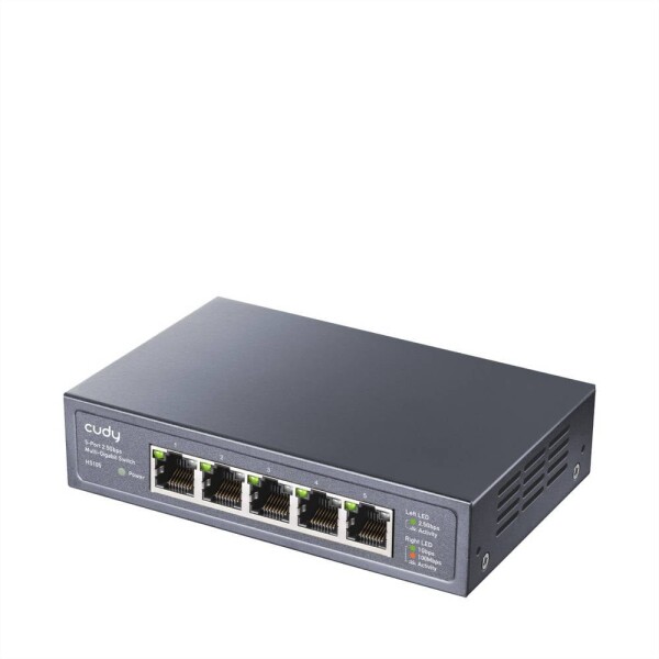 Cudy HS105 5-Port 2.5G Metal Switch - Switch - 0,1 Gbps sieťový switch 2.5 GBit/s; HS105