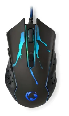 Nedis GMWD210BK čierna / Herná myš / Drôtová / 3600 DPI / 6 tlačidiel / USB (GMWD210BK)
