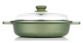 Risoli DR GREEN / Kastról s pokrievkou / 28 cm / 3 l / liaty hliník (00099DR/28GS)