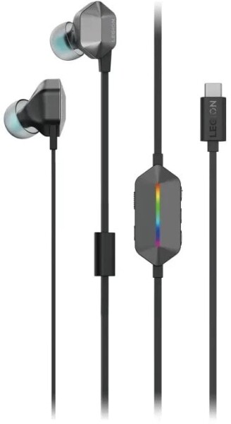 Lenovo Lenovo RGB Gaming In-Ear Ausinės | Legion E510 7.1 | Su mikrofonu | su laidu | Stormy Pilka
