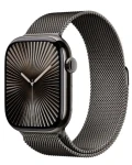 Apple Watch Series 10 GPS+Cellular 42mm Bridlicovo šedé titánové telo - Bridlicovo šedý milánsky ťah / 130-180 mm (MX053QC/A)