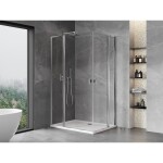 MEXEN/S - Mist L Duo sprchovací kút dvere krídlové 120 x 95, transparent, chróm 8A4L-120-095-01-00
