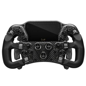 Asetek Asetek SimSports Invicta Formula Lenkrad, 4,3-Zoll-LCD, USB-C - Black on Black Edition