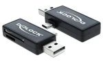 DeLock Čítačka pamäťových kariet / Micro USB OTG / USB 2.0 / SD, microSD, SDHC, SDXC, MMC (91731)