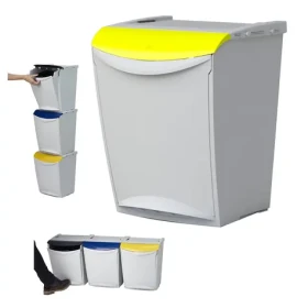 Denox Ekosystem žltý / Odpadkový kôš / Triedený odpad - plast / 25 l (24300.102)