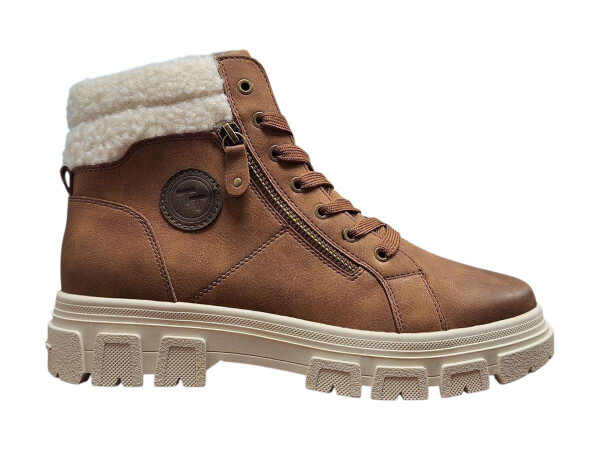Tom Tailor 6390890023 Dámska členková obuv cognac 40