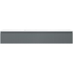 MEXEN/S - Rivel kúpeľňová skrinka 140 cm s umývadlom Otis, 1 šuplík, reliéf, grafit mat/biela mat - 91A20-14023-1-BF66-W18M0 91A20-14023-1-BF66-W18M01