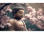 Obraz na plátne Budha pod sakurou, 116x76 cm%