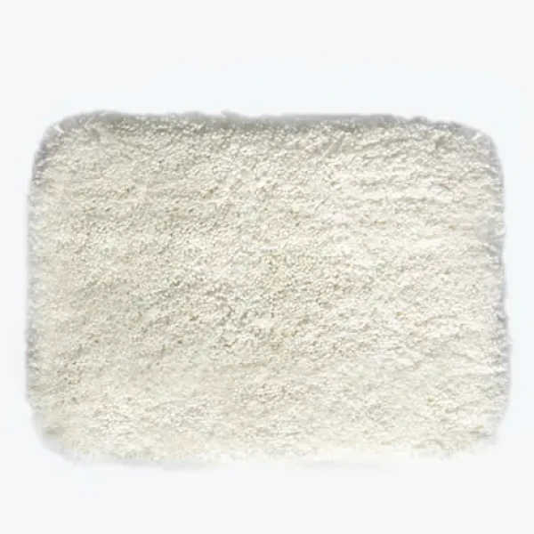 Spirella HIGHLAND kúpeľňová predložka vysoký vlas 55 x 65 cm biela / mikrovlákno (7610583130600)
