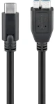 Goobay 67995 čierna / Kábel USB-C na micro-USB 3.0 / 0,6 m (67995)