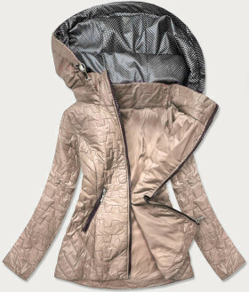 Béžová prošívaná dámská bunda model 17099129 S'WEST Barva: odcienie beżu, Velikost: