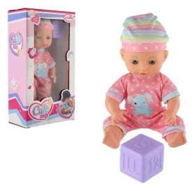 TEDDIES Bábika bábätko s kockou