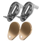 REA - Závesná WC misa vrátane sedátka RIMLESS Carlo Flat Brush zlato / biela REA-C6942