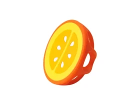 Infantino Hryzátko silikónové Pomaranč (315305-01INF)