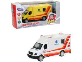 MaDe 10697 - Ambulancia kovová, spätný chod, 10 cm