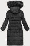 Dámska zimná bunda v grafitovej farbe s kapucňou J Style (16M9126-105) odstíny šedé S (36)