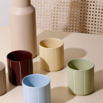 DESIGN LETTERS Porcelánový hrnček Nordic Pyjamas Yellow Butter 250 ml