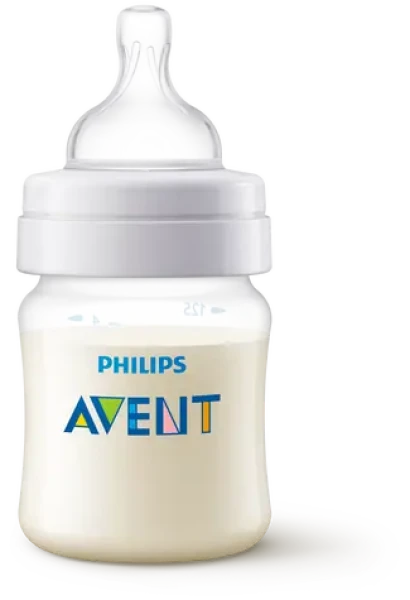 Philips AVENT SCY100/01 priehľadná / Dojčenská fľaša / Anti-colic / 125 ml / 0m+