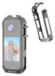 Puluz PU1063H sivá / Ochranné púzdro / Insta360 X4 Air / hliníková zliatina / magnetická základňa (PU1063H)