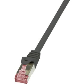 LogiLink CQ2093S RJ45 sieťové káble, prepojovacie káble CAT 6 S/FTP 10.00 m čierna samozhášavý, s ochranou 1 ks; CQ2093S