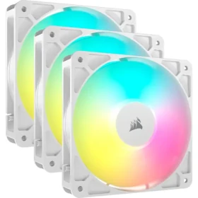 Corsair RS120 ARGB 3ks biela / 120mm / Magnetic Dome Bearing / 420-2100 RPM / 72.8 CFM / 4-Pin (CO-9050185-WW)