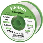 Stannol Kristall 600 Fairtin spájkovací cín bez olova bez olova Sn96,5Ag3Cu0,5 REL0 250 g 0.5 mm; 811001