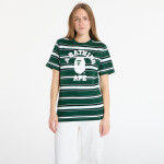Tričko A BATHING APE College Stripe Tee Green M