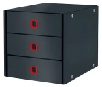 Leitz ClickStore Cosy zamatovo šedá / Zásuvkový box / 3 zásuvky / 286 × 282 × 358 mm (53680089)