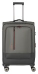 Stredný textilný kufor na kolieskach Travelite Crosslite 5.0 M Dark Olive