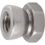 Dištančné matice TOOLCRAFT, oceľová, M6, 10 mm, 10 ks; 88118-10