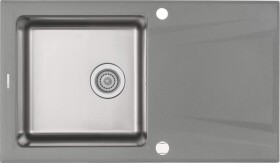 DEANTE DEANTE - Prime šedá metalic - Granitovo - oceľový drez, 1 - bowl s odkvapkávačom ZSR_S113