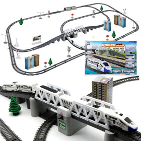 Mamido Dlhá moderná elektrická vláčikodráha 914 cm RC0464
