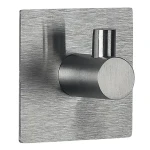 Spirella METI hranatý samolepiaci háčik kartáčovaná nerezová oceľ / 45 x 45 mm (7610583139375)