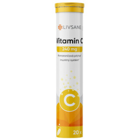 LIVSANE Vitamín C pomaranč 20 šumivých tabliet
