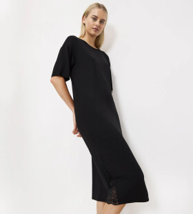 TIMELESS SENSUALITY - Modálna nočná košeľa s čipkou Triumph BLACK 38