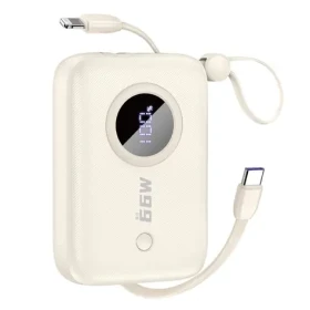 Dudao K14 10000mAh béžová / Powerbanka / s káblom USB-C / Lightning (156617)