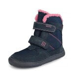 Dievčenské zimné barefoot topánky PRO-tex Protetika LORA NAVY - 32